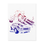 Crash Mode - Gamer Video Games Cars Crashing Post Card
