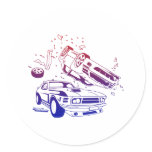 Crash Mode - Gamer Video Games Cars Crashing Sticker
