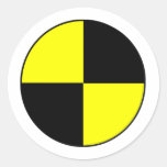 Crash Test Round Sticker