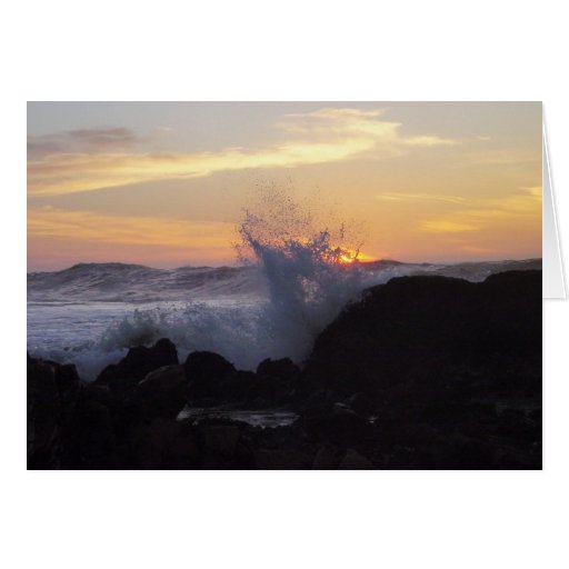 Crashing Waves Greeting Card