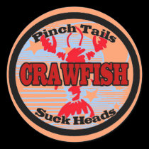 Craw Dat!  Fleur de Lis, Crawfish , Craw Dat stickers