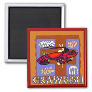 Crawfish Abstract magnet