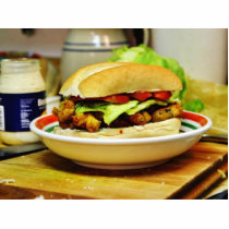 Crawfish And Boudan Pobay Sandwich photo sculptures