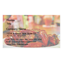 Crawfish At The Acme Oyster House Business Card Templates