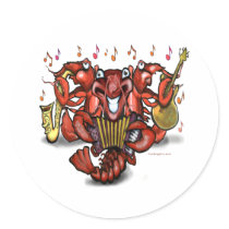 Crawfish Band stickers