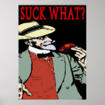 Crawfish Bearded Man Suck What Posters