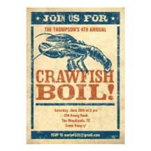 Crawfish Boil Invitations