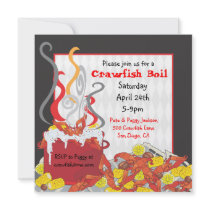 Crawfish Boil party invitation