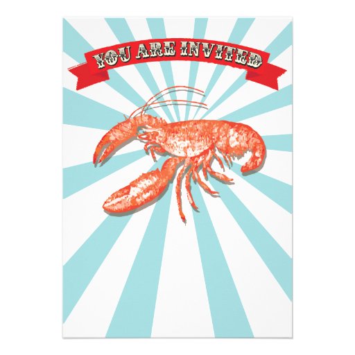 Crawfish Boil Party Poster Invitations