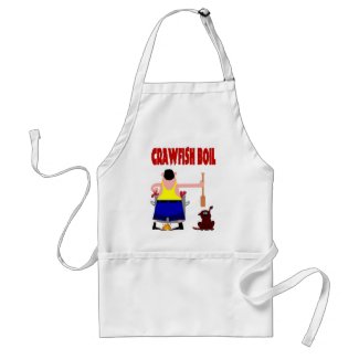 Crawfish Boil with Dog apron