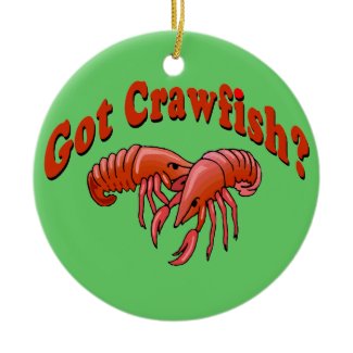 Crawfish Cartoon ornament