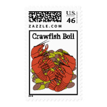 Crawfish Fashion Postage Stamps