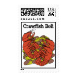Crawfish Fashion Postage Stamps