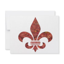 Crawfish Fleu de Lis invitations by CajunDesigns Crawfish Fleu de Lis invitations
