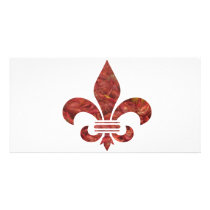 Crawfish Fleu de Lis Photo Cards