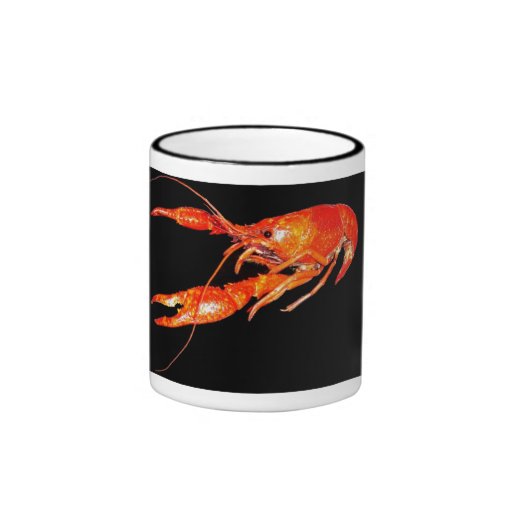 crawfish-fleur-de-lis coffee cup coffee mug