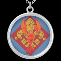 Crawfish Fleur De Lis necklaces