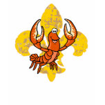 Crawfish Fleur De Lis t-shirts