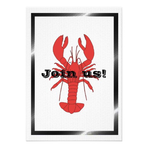 Crawfish/Lobster Boil Graduation Party Invite