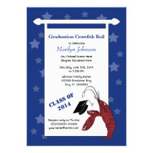 Crawfish / Lobster Stars Graduation Invite