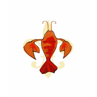 Crawfish or Lobster Fleur De Lis shirt