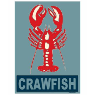 Crawfish Red and Blue shirt
