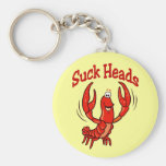 Crawfish Suck heads Keychain