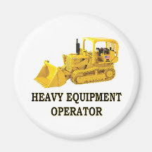 CRAWLER LOADER REFRIGERATOR MAGNETS