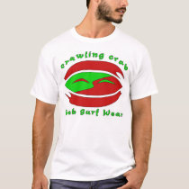 Crawling Crab- Red and Green t-shirts