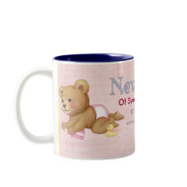 Crawling Teddy - New Dad of Girl - Customize mugs