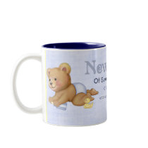 Crawling Teddy - New Mom of Boy - Customize mugs