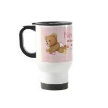 Crawling Teddy - New Mom of Girl - Customize mugs