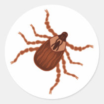 Crawly Realistic Tick Illustration stickers