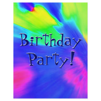 Crayola Explosion Birthday Party flyers
