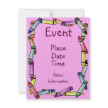 Crayon Border invitations