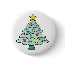 Crayon Christmas Tree buttons