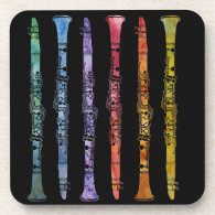Crayon Clarinets Beverage Coasters