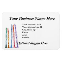 Crayon Clarinets Flexible Magnet