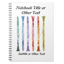 Crayon Clarinets Spiral Notebook