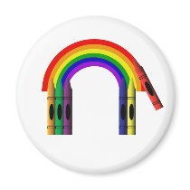 Crayon Color a Rainbow Magnet