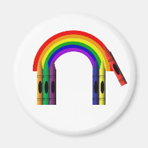 Crayon Color a Rainbow Magnet
