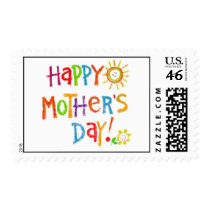 Crayon Happy Mother's Day! postage by SweetRascal Crayon Happy Mother's Day! postage