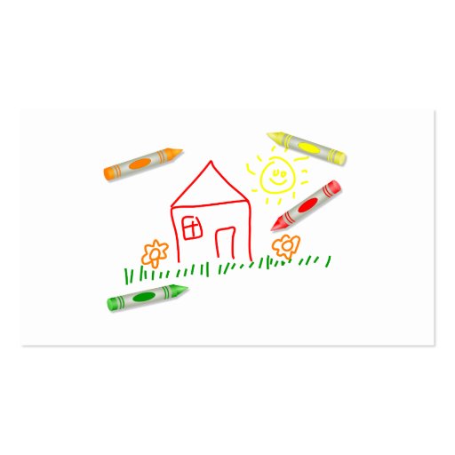 Crayon House, Business Card Templates (back side)