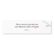 Crayon investing bumper stickers