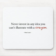 Crayon investing mouse pad
