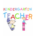 Crayon Kindergarten Teacher Tshirts and Gifts