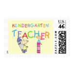 Crayon Kindergarten Teacher Tshirts and Gifts Postage Stamp