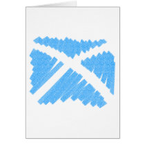 Crayon Saltire Card