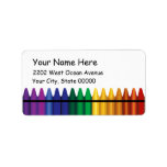 Crayons Address Label