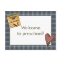 Crayons and Heart Welcome to Preschool Postcard